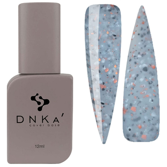 База кольорова DNKA Cover base №047 Trendy сіра з поталлю, 12 мл, Колір: Сірий
