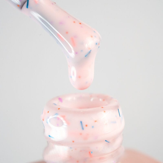 База цветная DNKA Cover base №062 Mellow светло-розовая с конфетти, 12 мл, Цвет: Розовый, изображение 3