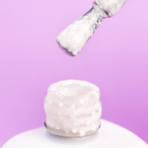 База кольорова DNKA Cover base №070 Lotus біла з хлоп`ями, 12 мл, Колір: Білий, зображення 2