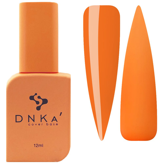 База цветная DNKA Cover base №076 Aperol оранжевый, 12 мл, Цвет: Оранжевый
