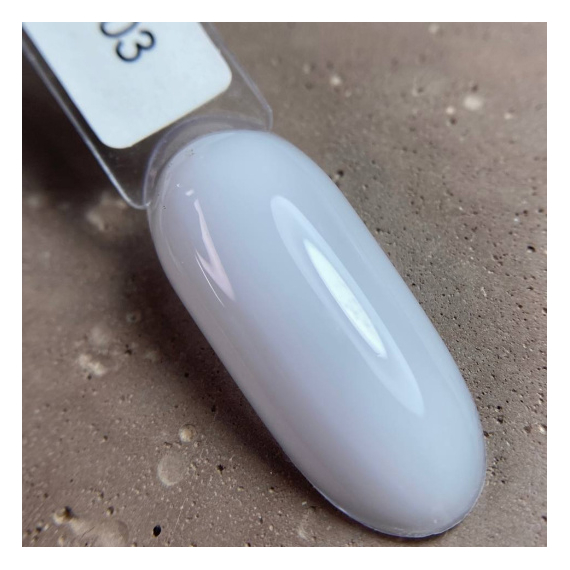 База для нігтів DARK PRO base №03, молочна полупрозора, 15 мл, Колір: Молочний, Об`єм: 15 мл, зображення 2