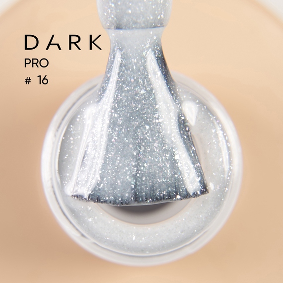 База для ногтей DARK PRO base №16, молочная с шиммером, 15 мл, Цвет: Молочный, Обьем: 15 мл
