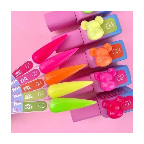 База цветная Luna Neon Base №02, розовая, 13 мл, изображение 3