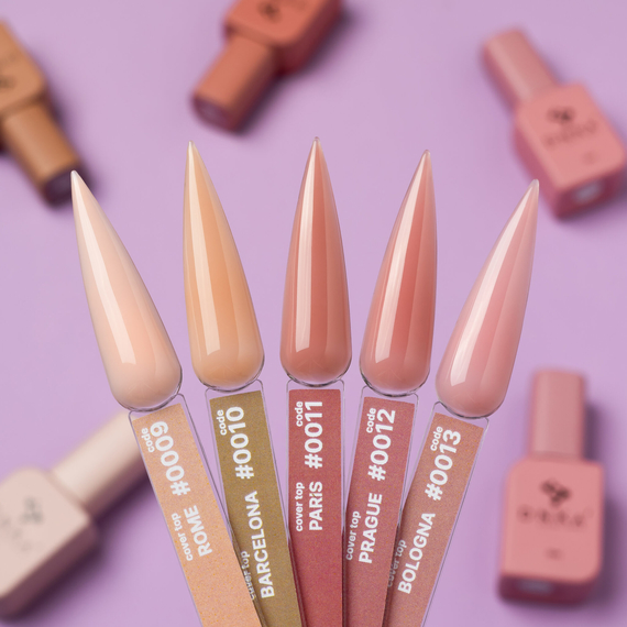 Топ для ногтей DNKA Cover Top №012 Prague, натуральный, 12 мл, Цвет: Розовый, изображение 2