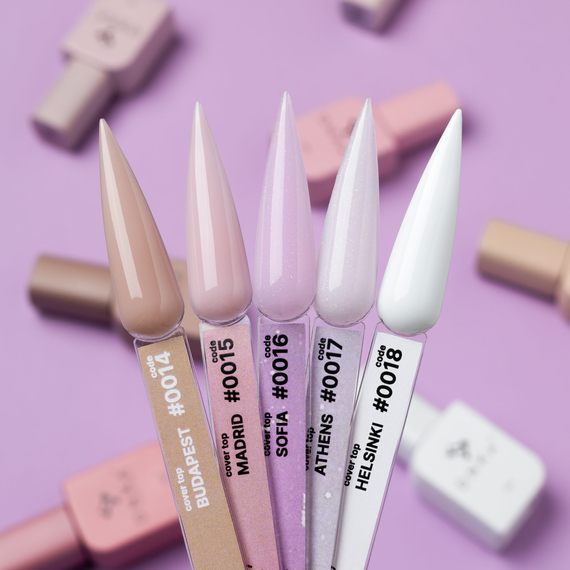 Топ для ногтей DNKA Cover Top №018 Helsinki, белый, 12 мл, Цвет: Белый, изображение 2