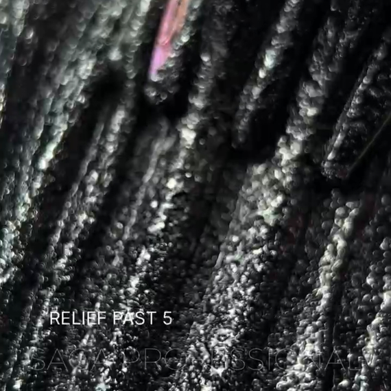 Паста декоративная Saga Relief past №05, черная, 5 мл, Цвет: Черный