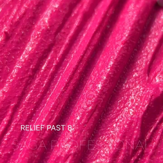 Декоративная паста Saga Relief past №08, малиновая, 5 мл, Цвет: Малиновый