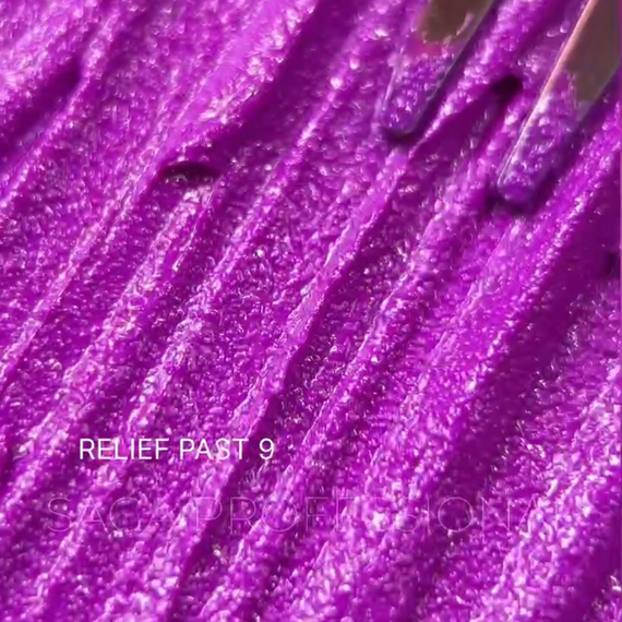 Decorative paste Saga Relief past No. 09, purple, 5 ml, Color: Violet