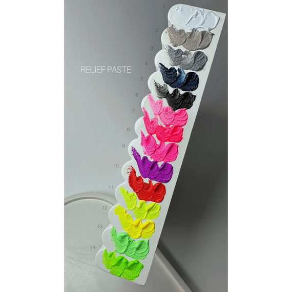 Паста декоративная Saga Relief past №12, желтая, 5 мл, Цвет: Желтый, изображение 2