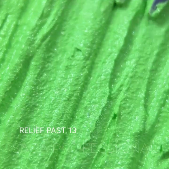 Паста декоративная Saga Relief past №13, салатовая, 5 мл, Цвет: Салатовый