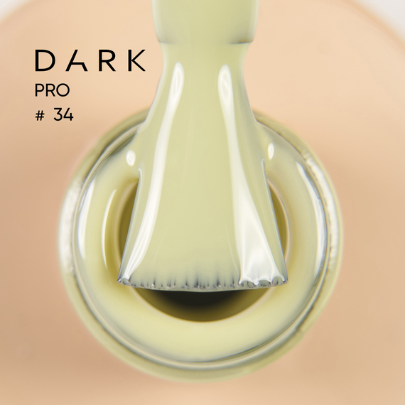 База для нігтів DARK PRO base №34, пастельно-зелена, 15 мл, Колір: Салатовий, Об`єм: 15 мл