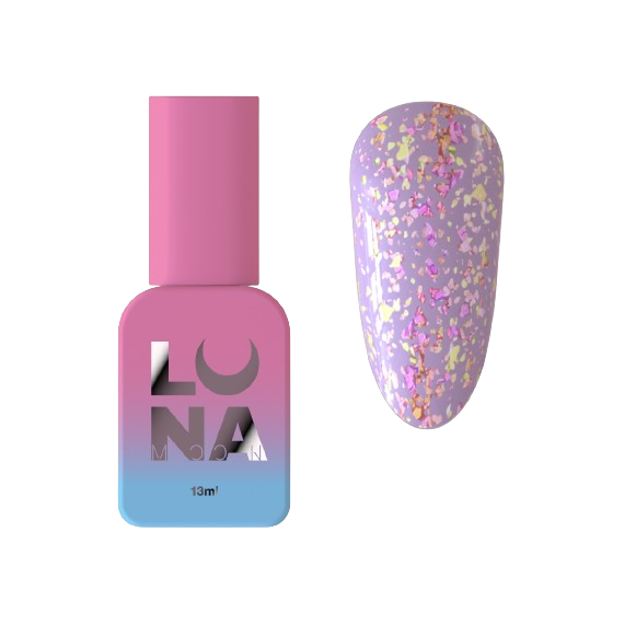Nail top Luna Top Mercury, transparent, with a coating, without a sticky layer, 13 ml