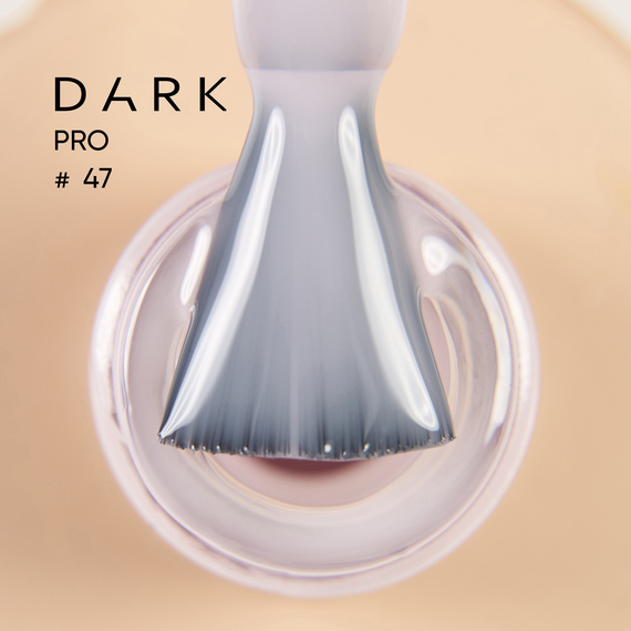 База для ногтей DARK PRO base №47, молочно-розовая полупрозрачная, 15 мл, Цвет: Молочный, Обьем: 15 мл