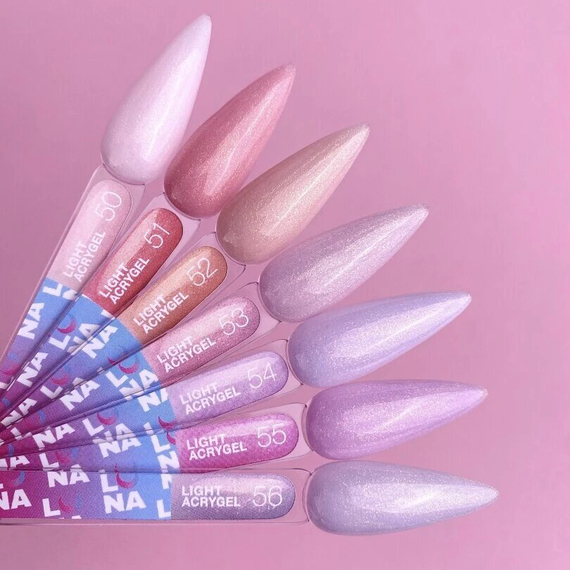 Акрил-гель Luna Light Acrygel №56 жидкий, лиловый, светоотражающий, с кисточкой, 13 мл, Цвет: Лиловый, изображение 2