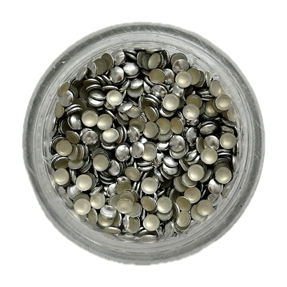 Декор для нігтів Кнопки Срібло металеві