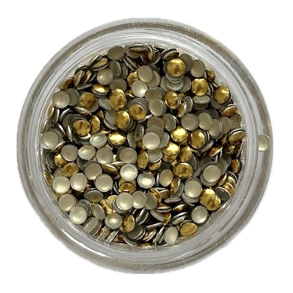 Декор для нігтів Кнопки Золото металеві