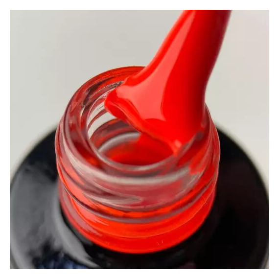 Гель-лак для ногтей ART NEON №003, красно-оранжевый неоновый, 6 мл, Цвет: Оранжевый, изображение 2