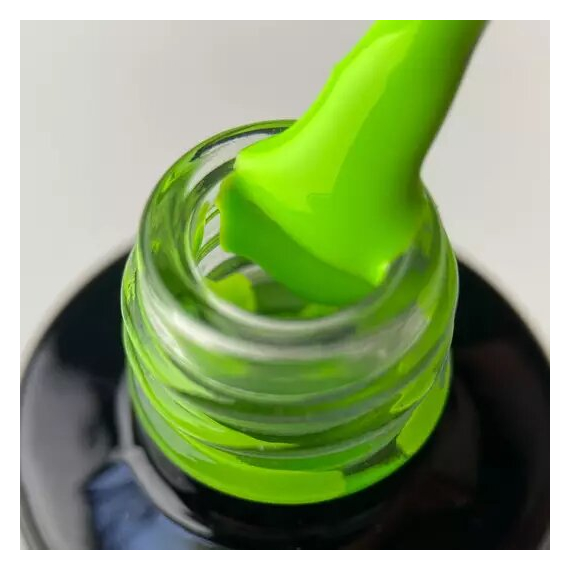 Гель-лак для нігтів ART NEON №007, лаймовий неоновий, 6 мл, Колір: Зелений, зображення 2