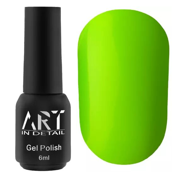Гель-лак для нігтів ART NEON №007, лаймовий неоновий, 6 мл, Колір: Зелений