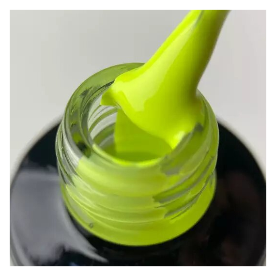 Гель-лак для нігтів ART NEON №008, жовтий неоновий, 6 мл, Колір: Жовтий, зображення 2