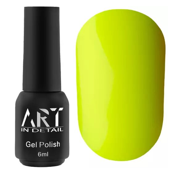 Гель-лак для нігтів ART NEON №008, жовтий неоновий, 6 мл, Колір: Жовтий