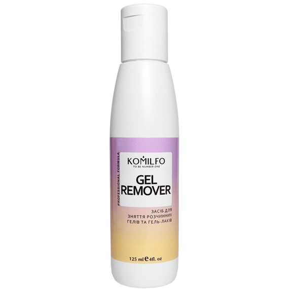 Средство для снятия soak off гелей и гель-лаков Komilfo Gel Remover, 125 мл, Обьем: 125 мл