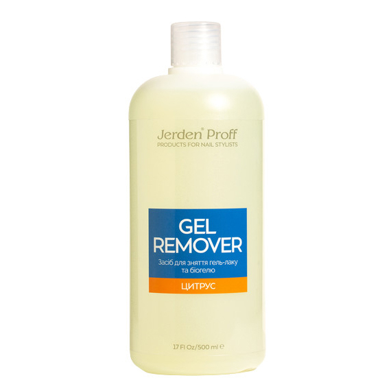 Gel polish remover Jerden Proff Gel Remover citrus, 500 ml, Volume: 500 ml