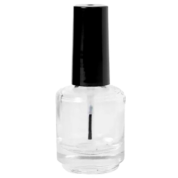 Empty jar Transparent with a brush, 15 ml