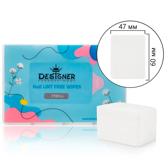 Салфетки безворсовые Designer для маникюра 700 шт