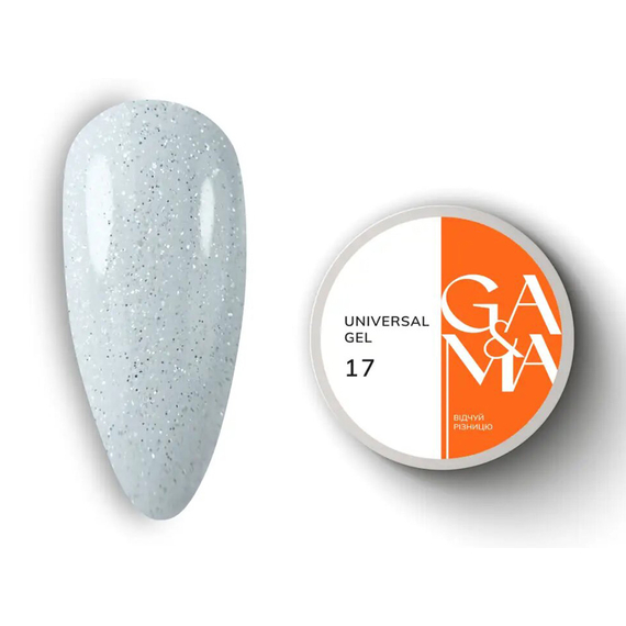 Гель универсальный GaMa Universal gel жидкий №17, молочный, 15 мл, Цвет: Молочный, Обьем: 15 мл