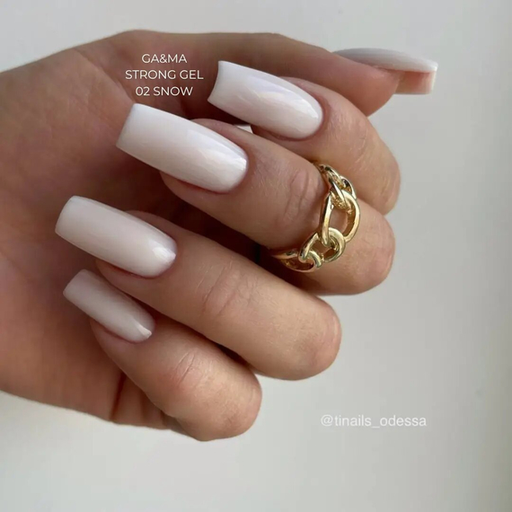 Strong gel GaMa Strong Gel Snow No. 02 snow, 30 ml, 2 image