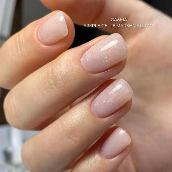 Гель GaMa Simple gel №16, маршмелоу, 15 мл, Колір: Рожевий, зображення 4