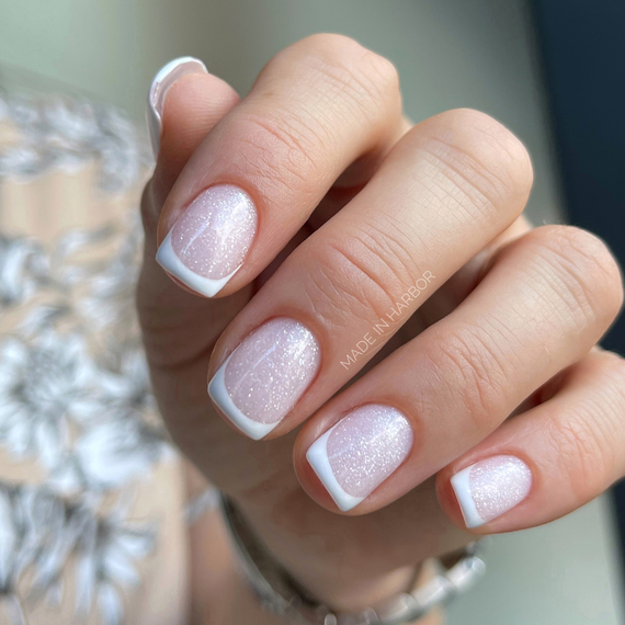 Гель універсальний GaMa Universal gel рідкий №27, ніжно-молочний з блиском, 30 мл, Колір: Молочний, Об`єм: 30 мл, зображення 4