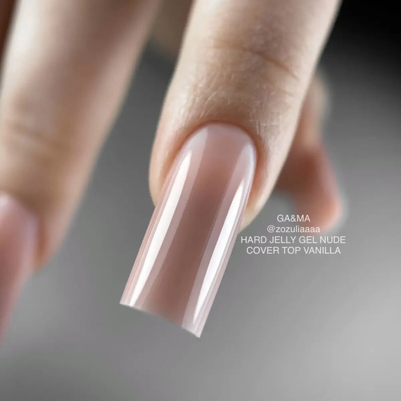 Гель-желе GaMa Hard Jelly gel Nude, нюд, 15 мл, изображение 7