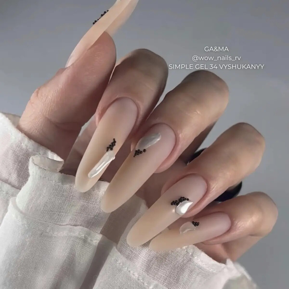 Гель GaMa Simple gel №34 Vyshukanyy, молочно-бежевый, 15 мл, Цвет: Бежевый, изображение 4