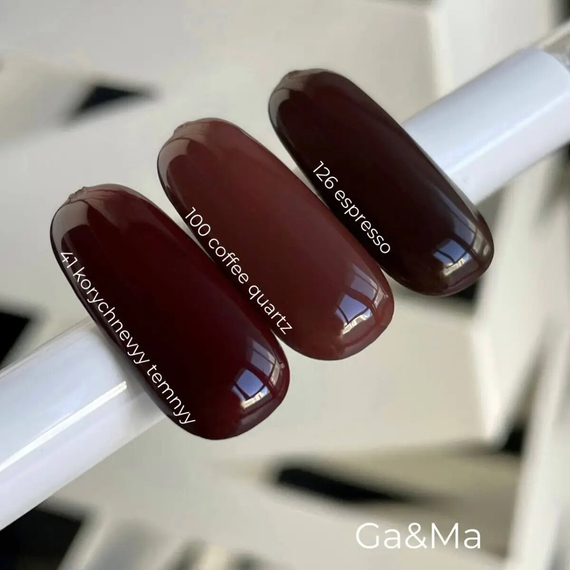 Гель-лак для нігтів GaMa Monochrome collection №126 Espresso коричневий, 10 мл, зображення 5
