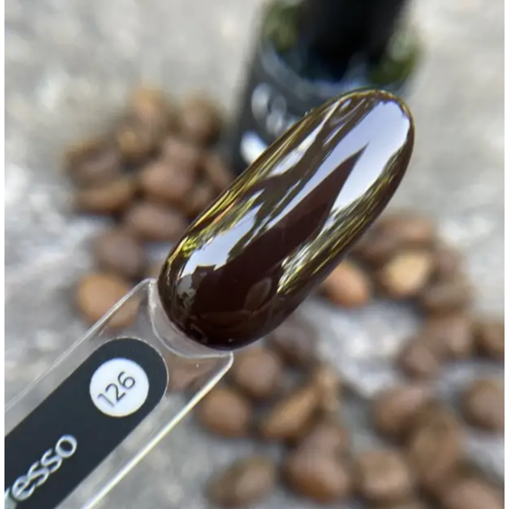 Гель-лак для нігтів GaMa Monochrome collection №126 Espresso коричневий, 10 мл, зображення 2