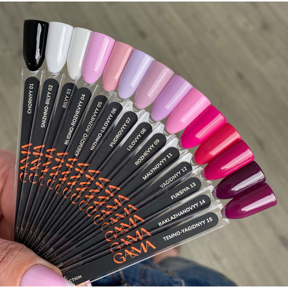 Гель-лак для ногтей GaMa Basic collection №007 пудровый, 10 мл, Цвет: Розовый, изображение 3