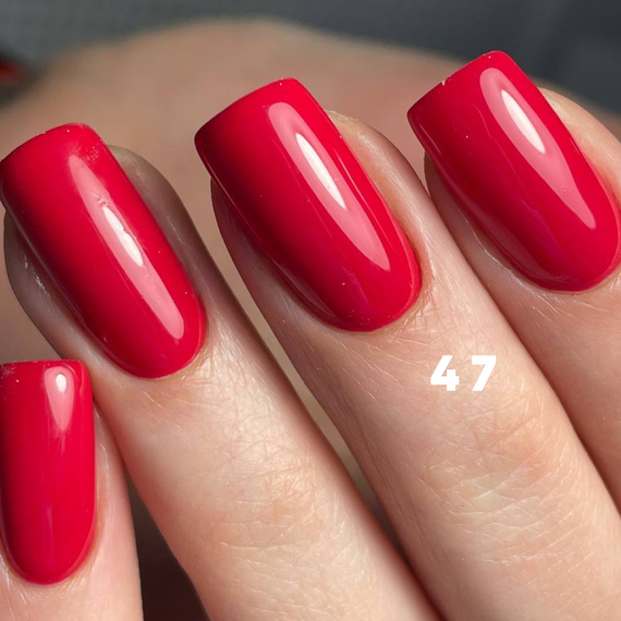 Гель-лак для ногтей GaMa Basic collection №047 клубничный, 10 мл, Цвет: Красный, изображение 2