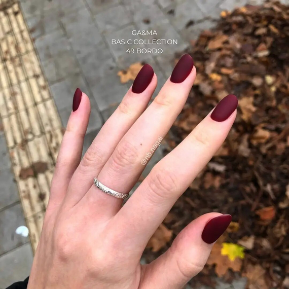 Гель-лак для ногтей GaMa Basic collection №049 бордо, 10 мл, Цвет: Бордовый, изображение 3