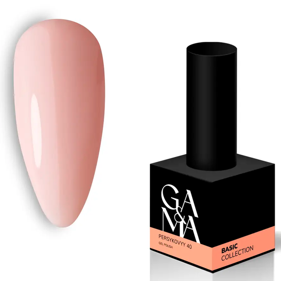 Гель-лак для ногтей GaMa Basic collection №040 персиковый, 10 мл, Цвет: Персиковый