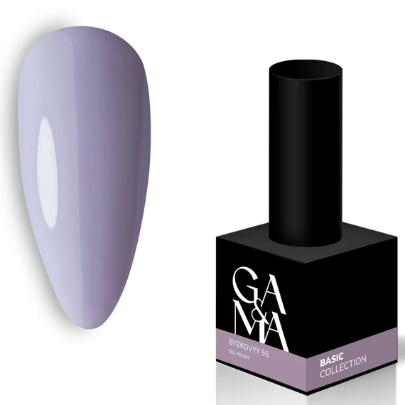 Гель-лак для ногтей GaMa Basic collection №055 сиреневый, 10 мл, Цвет: Сиреневый