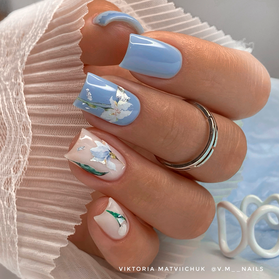 Gel nail polish GaMa Liquid pastel No. 116 Barvinok periwinkle, 10 ml, Color: Blue, 3 image