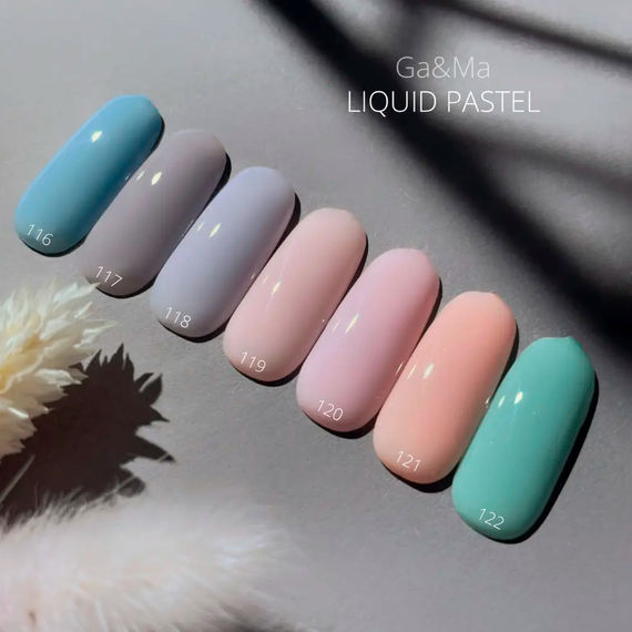 Gel nail polish GaMa Liquid pastel No. 116 Barvinok periwinkle, 10 ml, Color: Blue, 4 image