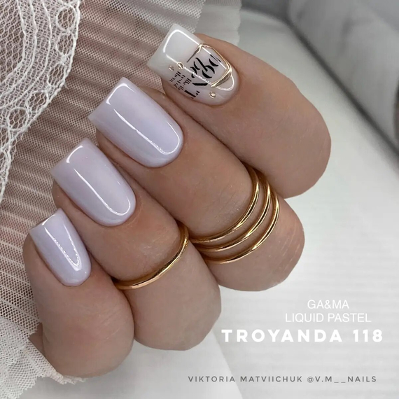 Gel nail polish GaMa Liquid pastel No. 118 Troyanda rose, 10 ml, Color: Grey, 4 image