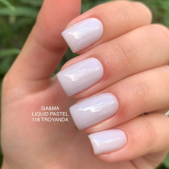 Gel nail polish GaMa Liquid pastel No. 118 Troyanda rose, 10 ml, Color: Grey, 3 image