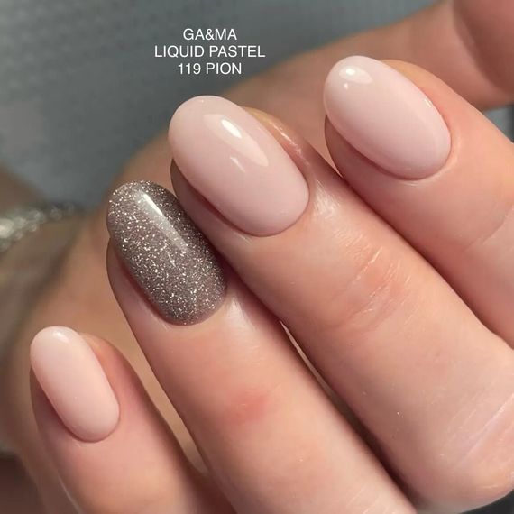 Гель-лак для нігтів GaMa Liquid pastel №119 Pion піон, 10 мл, Колір: Персиковий, зображення 3