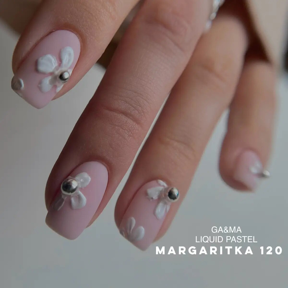 Гель-лак для нігтів GaMa Liquid pastel №120 Margaritka маргаритка, 10 мл, Колір: Рожевий, зображення 3