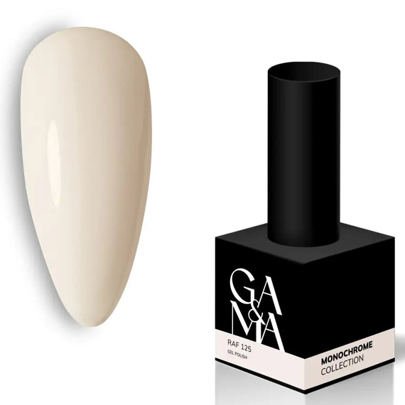 Гель-лак для ногтей GaMa Monochrome collection №125 Raf раф, 10 мл, Цвет: Бежевый