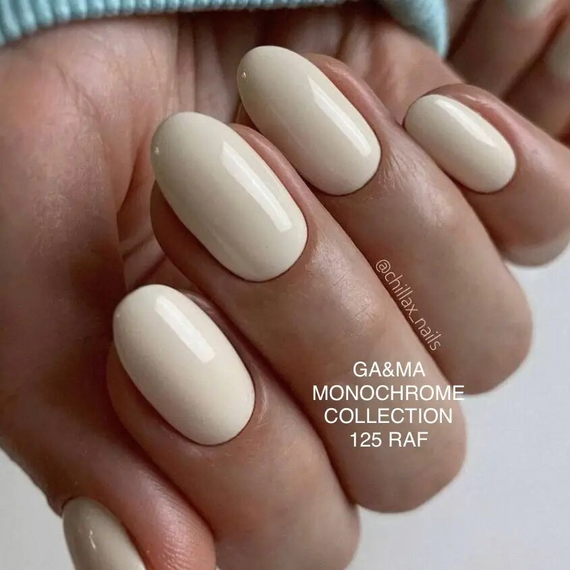 Гель-лак для ногтей GaMa Monochrome collection №125 Raf раф, 10 мл, Цвет: Бежевый, изображение 4